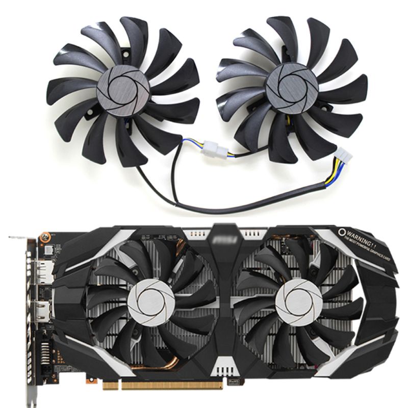 Bt 2PC 85MM HA9010H12F-Z 4P Kipas Pendingin Untuk MSI GTX 1060oc 6G GTX 960 12V 0.57A