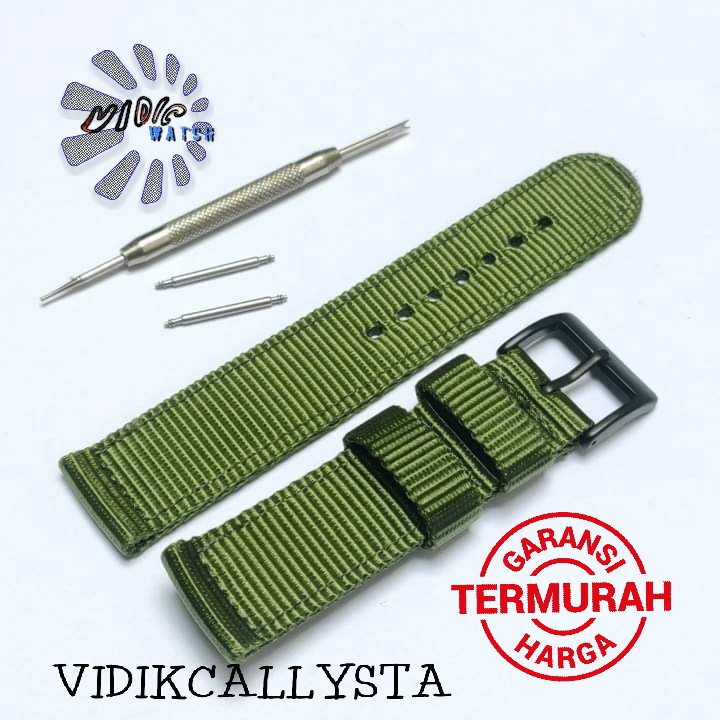 Tali Jam Tangan Canvas Chipo 20mm Original Strap Watch Nylon 20 MM