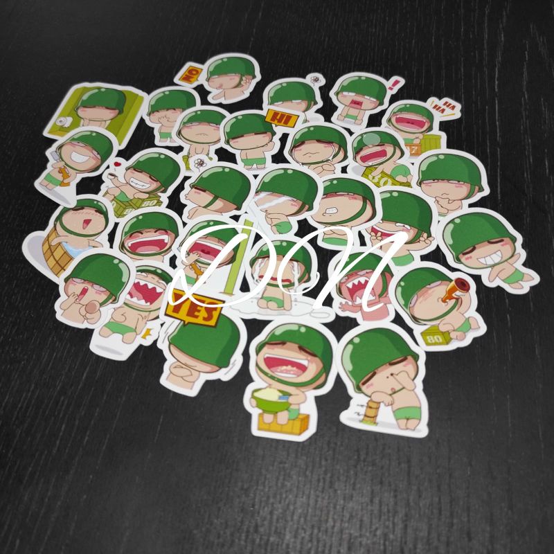 

Stiker kertas karakter line powpowbing 29pcs sticker accesoris