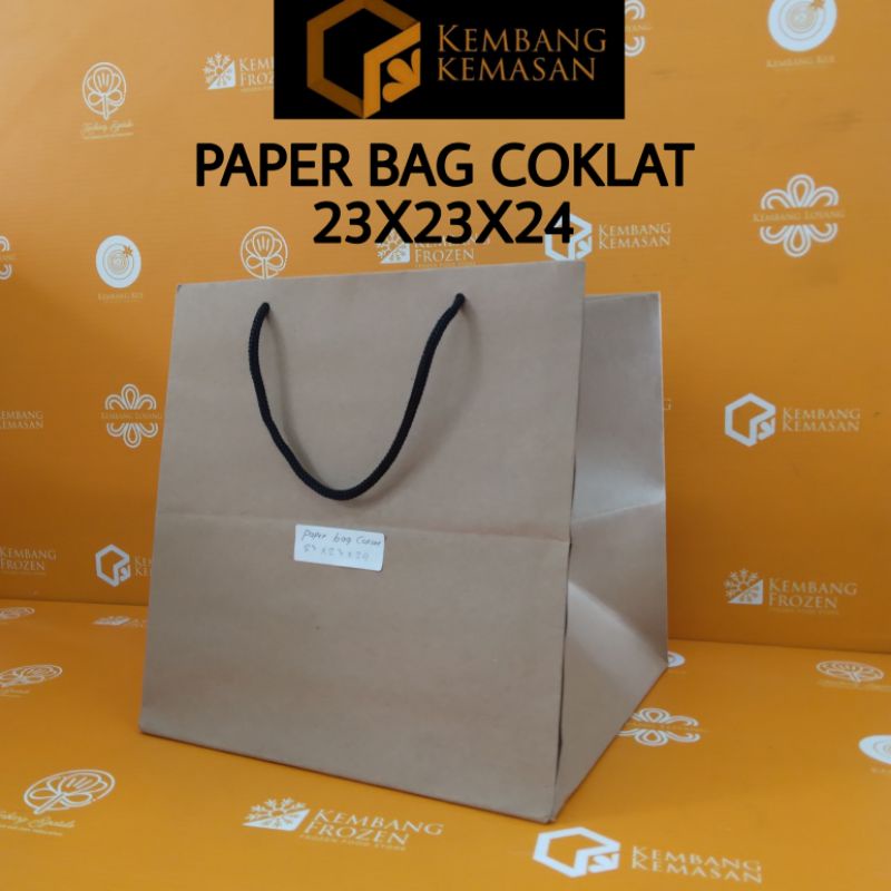 

Paperbag Coklat 23x23x24