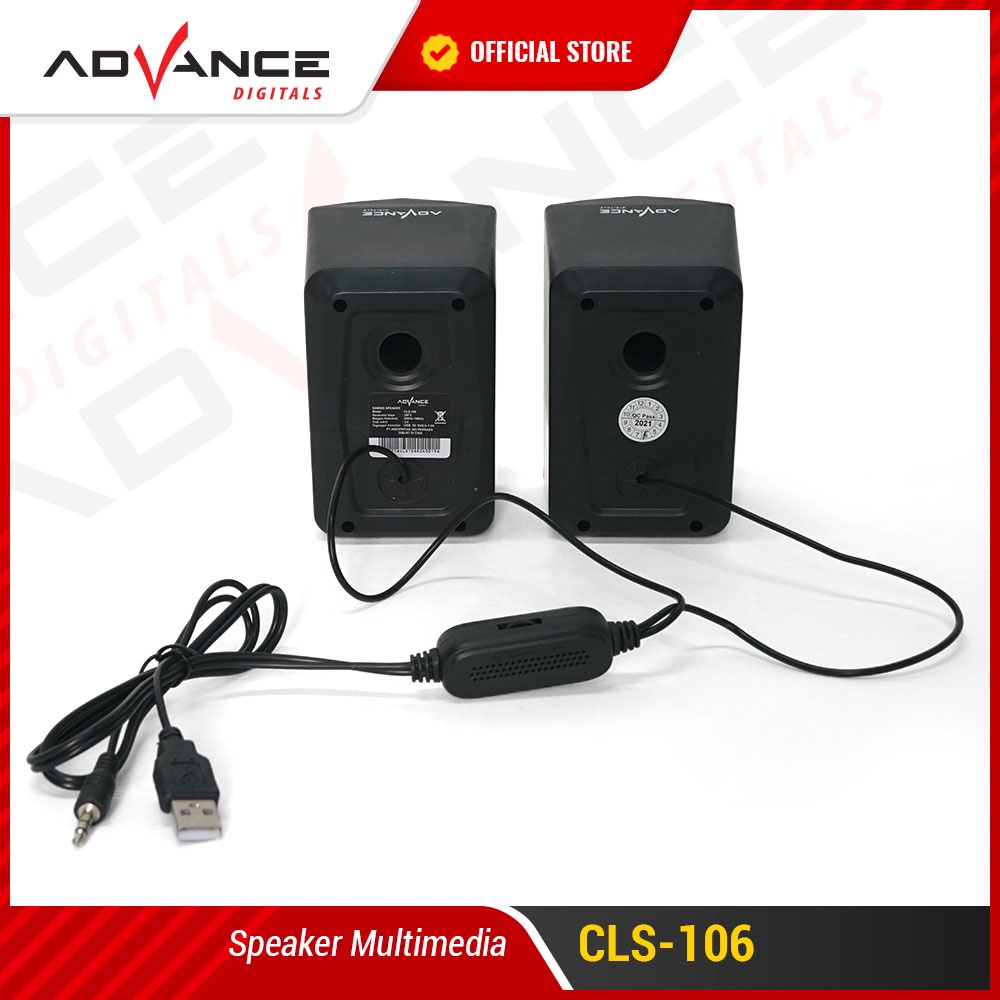 Advance Speaker Gaming RGB Led CLS-106 RGB Gaming Speaker Dual Speaker TOP