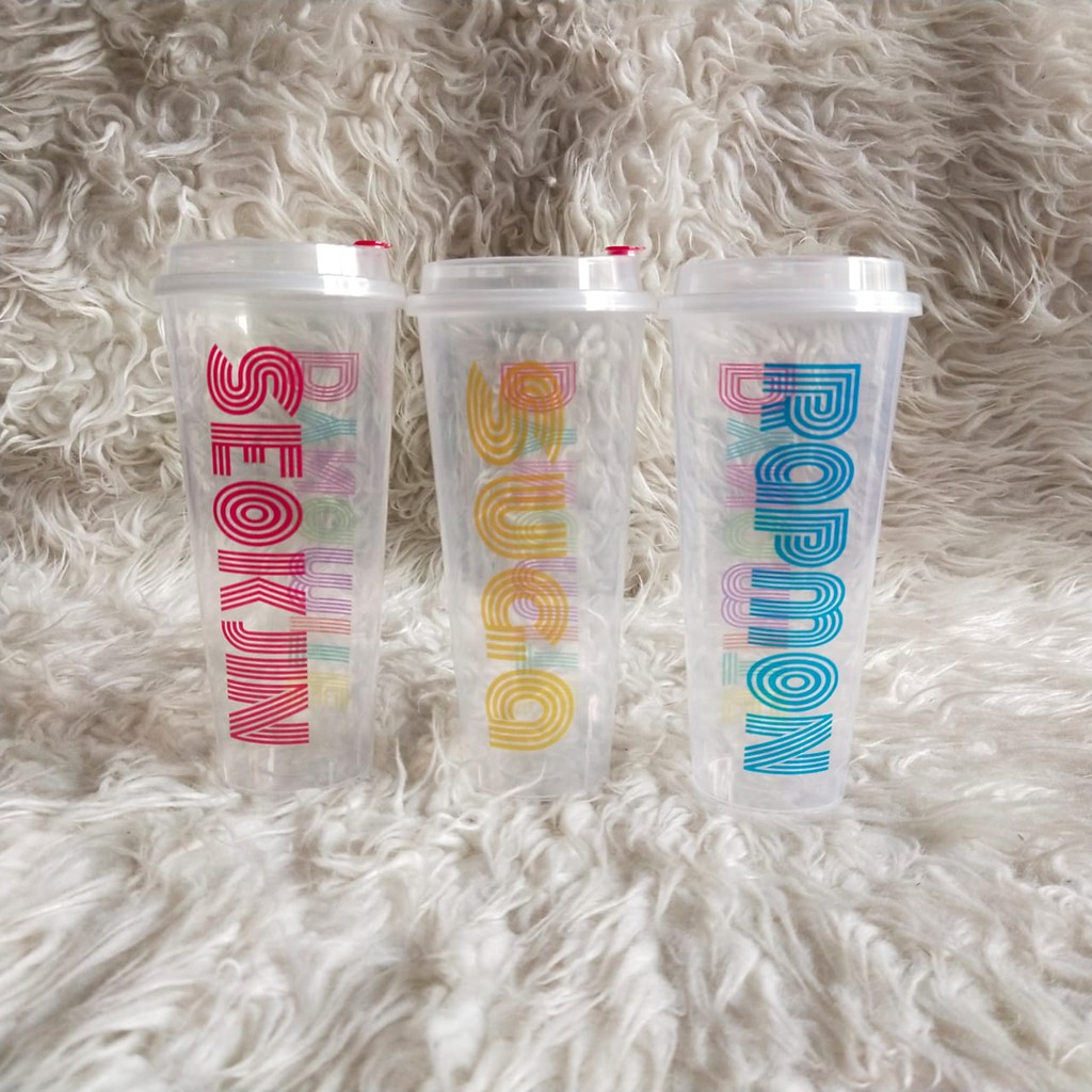 [ MHN BACA DESKRIPSI PRODUK ] Reusable Cup bts Dynamite (ready stok)