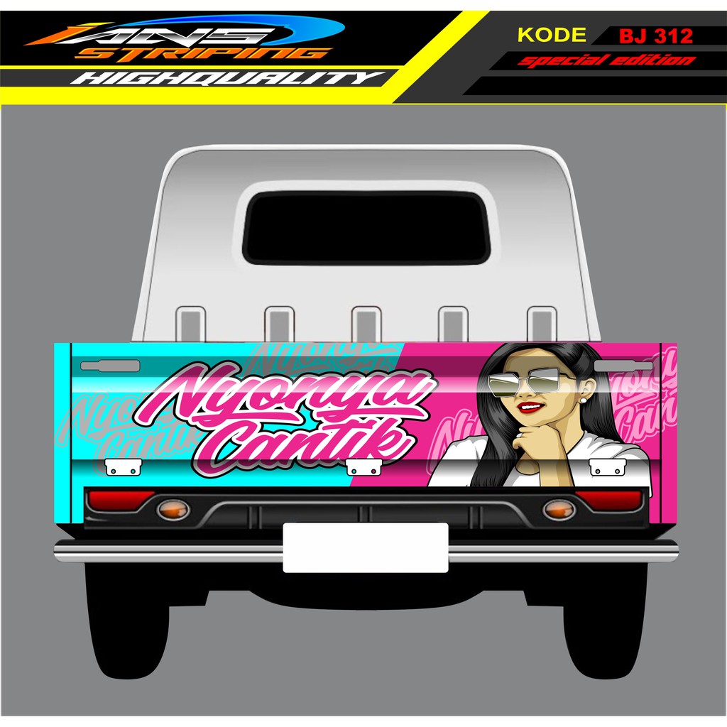 STIKER MOBIL GRANMAX / STIKER BAK BELAKANG GRANMAX / DECAL STICKER GRANMAX