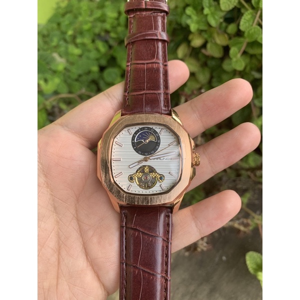 Jam Tangan Wanita Pria Original Mekanik Otomatis MoonPhase Karuno Nautillus Mewah