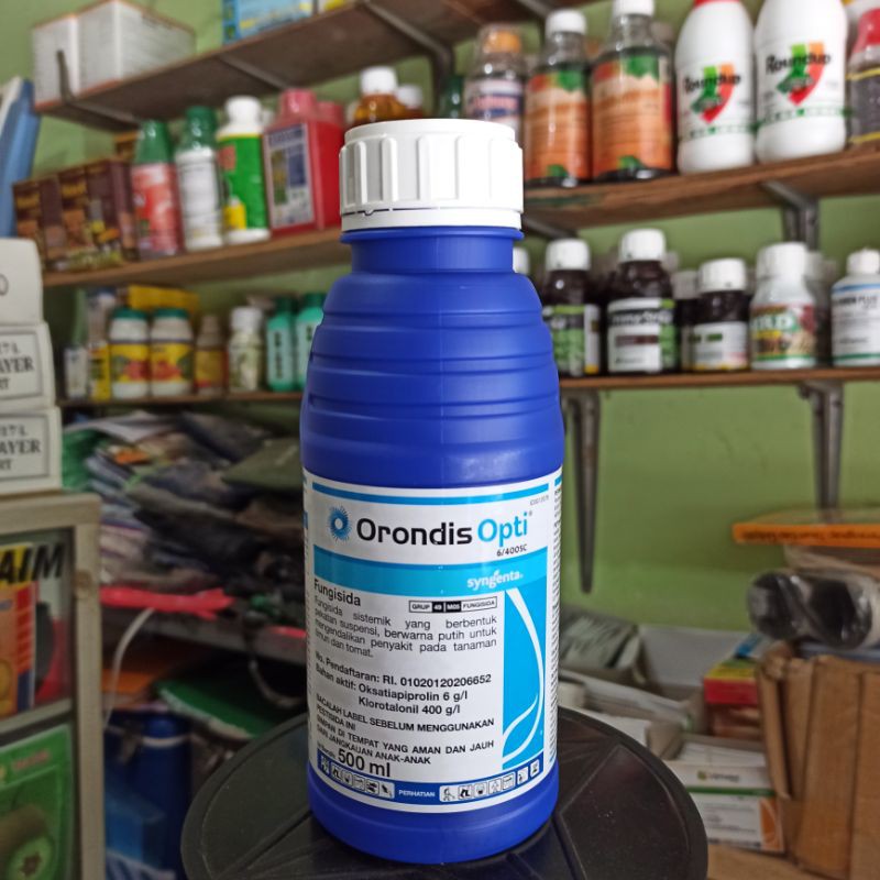 FUNGISIDA ORONDIS OPTI 6/400 SC 500 ML PENGENDALI BUSUK DAUN BATANG