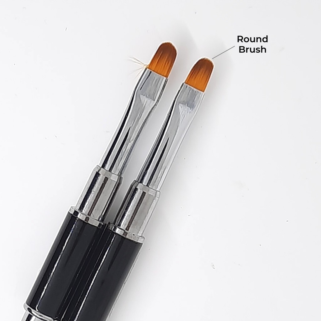 Brush Round dual stir Alum hitam NP-73