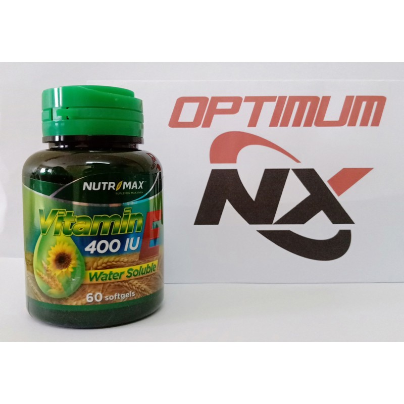 NUTRIMAX VITAMIN E 400 IU WATER SOLUBLE ISI 60 SOFTGEL NUTRISI KULIT