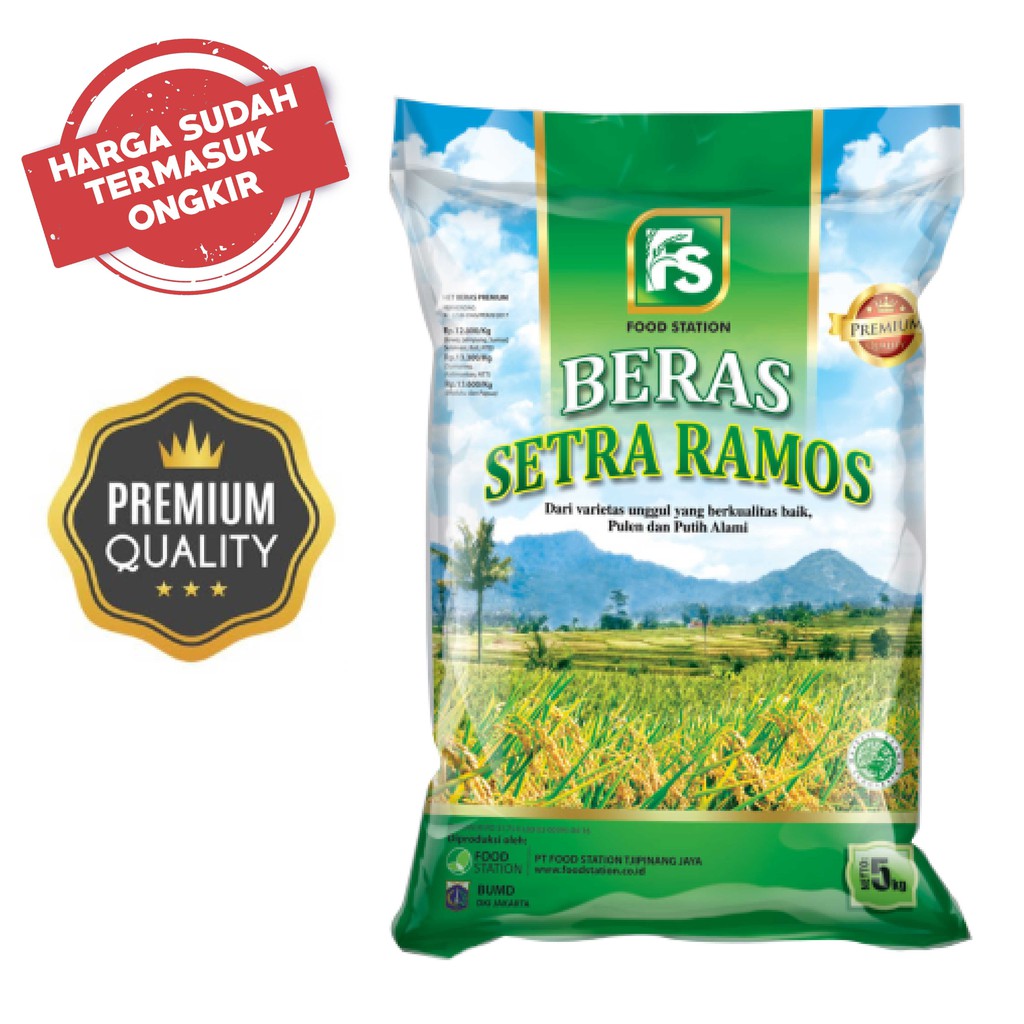 Beras Premium Fs Setra Ramos 5kg Harga Ongkir Indonesia