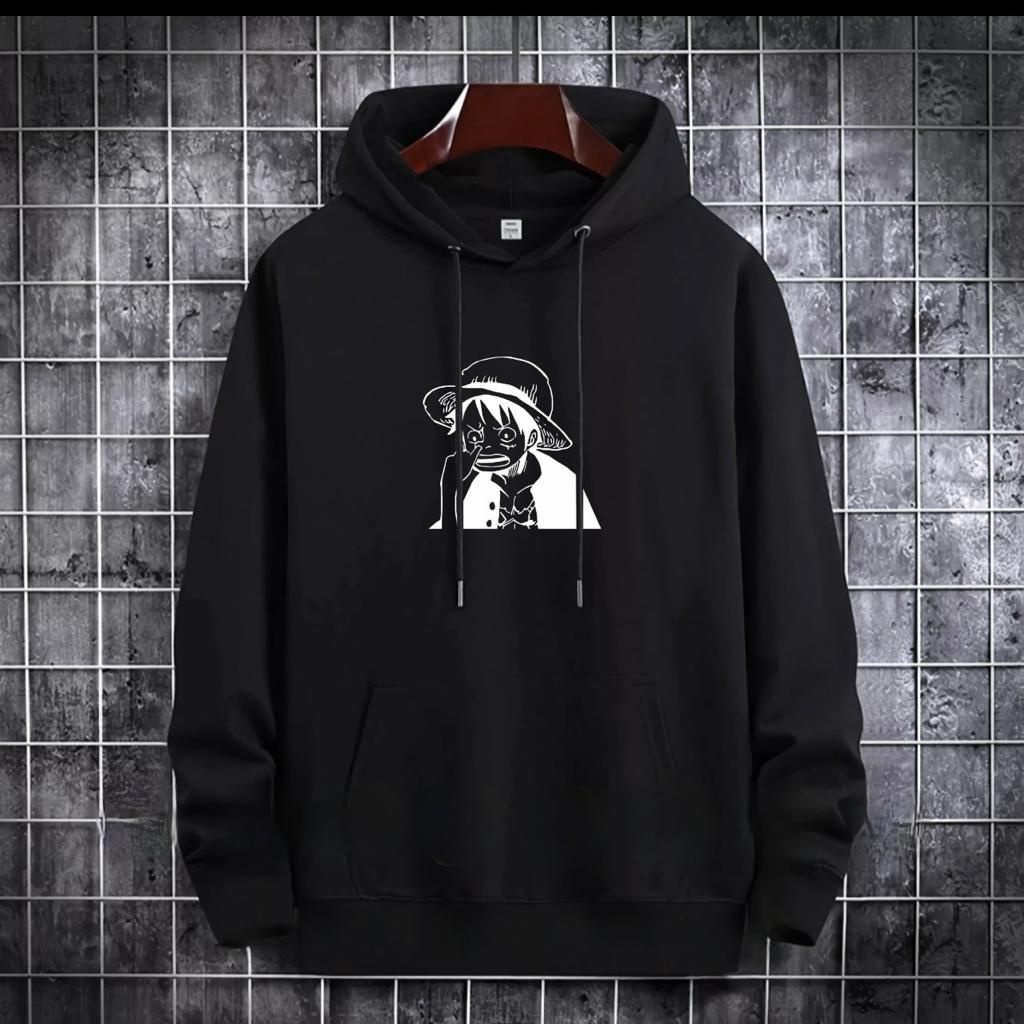 SWEATER HOODIE LUFFY NGUPIL / HOODIE MURAH TERLARIS / HOODIE PRIA DAN WANITA / UNISEX / HOODIE PRINTING