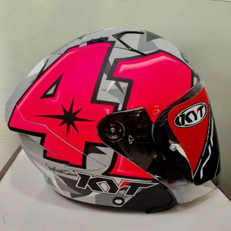 KYT HELM NFJ MOTIF ESPARGARO 2019 REPLIKA DDRING DOUBLE VISOR