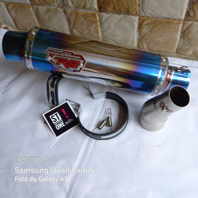 knalpot r9 mugello slip on ninja 250 FI ninja2018 ninja karbu mt25 r25