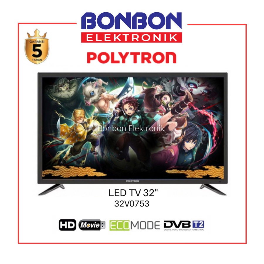 Polytron LED Digital TV 32 Inch PLD 32V0753 HD