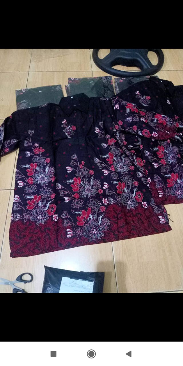 Batik Modern Baju Pria Lengan Panjang
