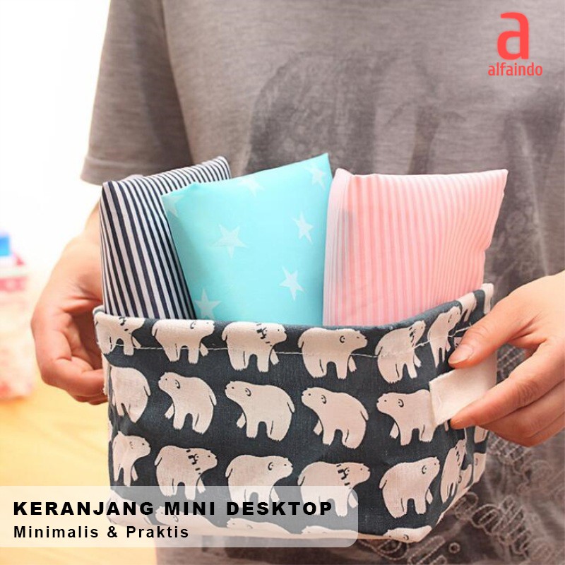 Alfaindo Storage Box Tempat Penyimpanan Keranjang Mini BS002