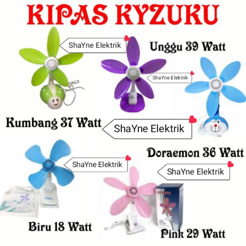 Kipas Jepit Kyzuku 18 Watt 29 Watt 36 Watt 37 Watt 39 Watt 3-1(Multi Fungsi)