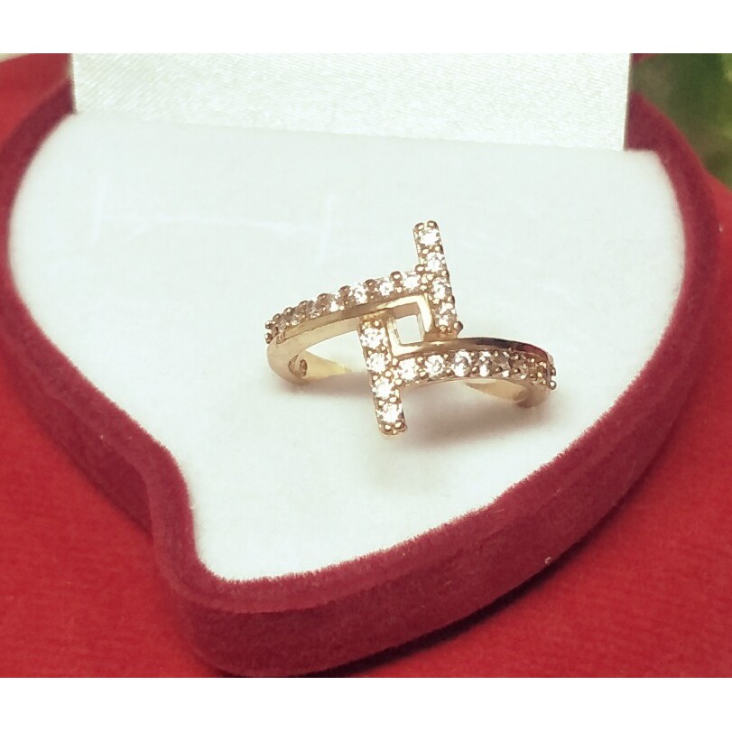 cincin bersambung - perhiasan lapis mas 22k