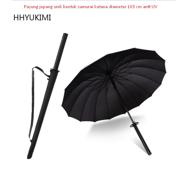 Payung jepang unik katana diameter 103 cm anti UV