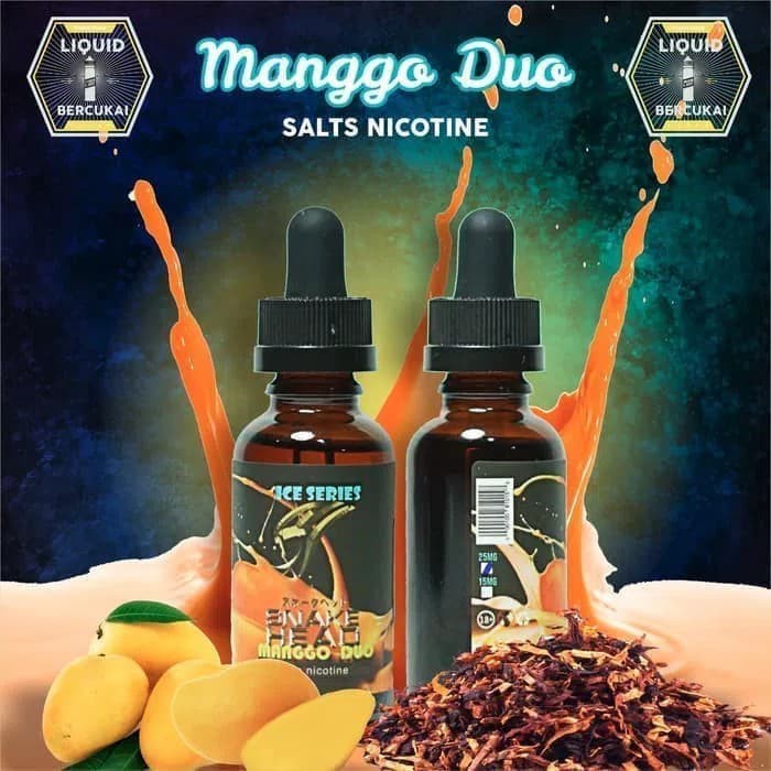 Liquid Premium Pod Vape Salt Nic High Nicotine Mango Duo Rasa Mangga Shopee Indonesia