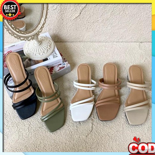 Sepatu Hils Wanita Mika Kaca High Heels Cantik Murah   Heigh Hils Mika Bening Haihils Wanita Kekinia