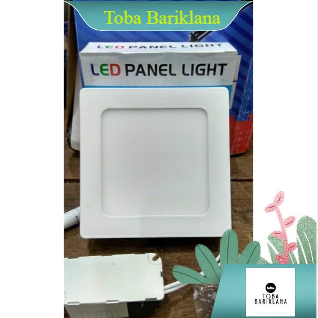 Lampu downlight led panel 6 watt kotak ob lampu plafon led