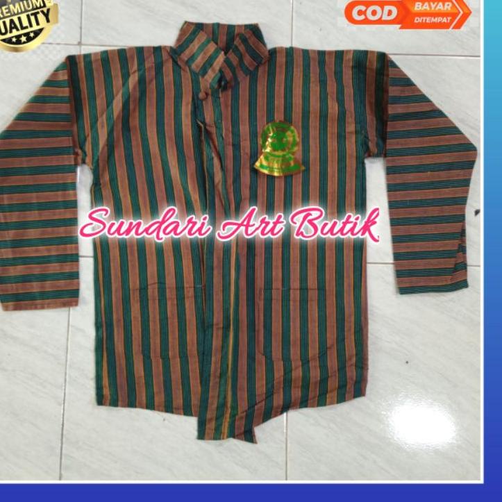 Paling Sesuai.. Surjan Lurik Jumbo Baju Lurik Jawa Jumbo Baju Atasan Surjan Jawa Lurik Pria Jumbo