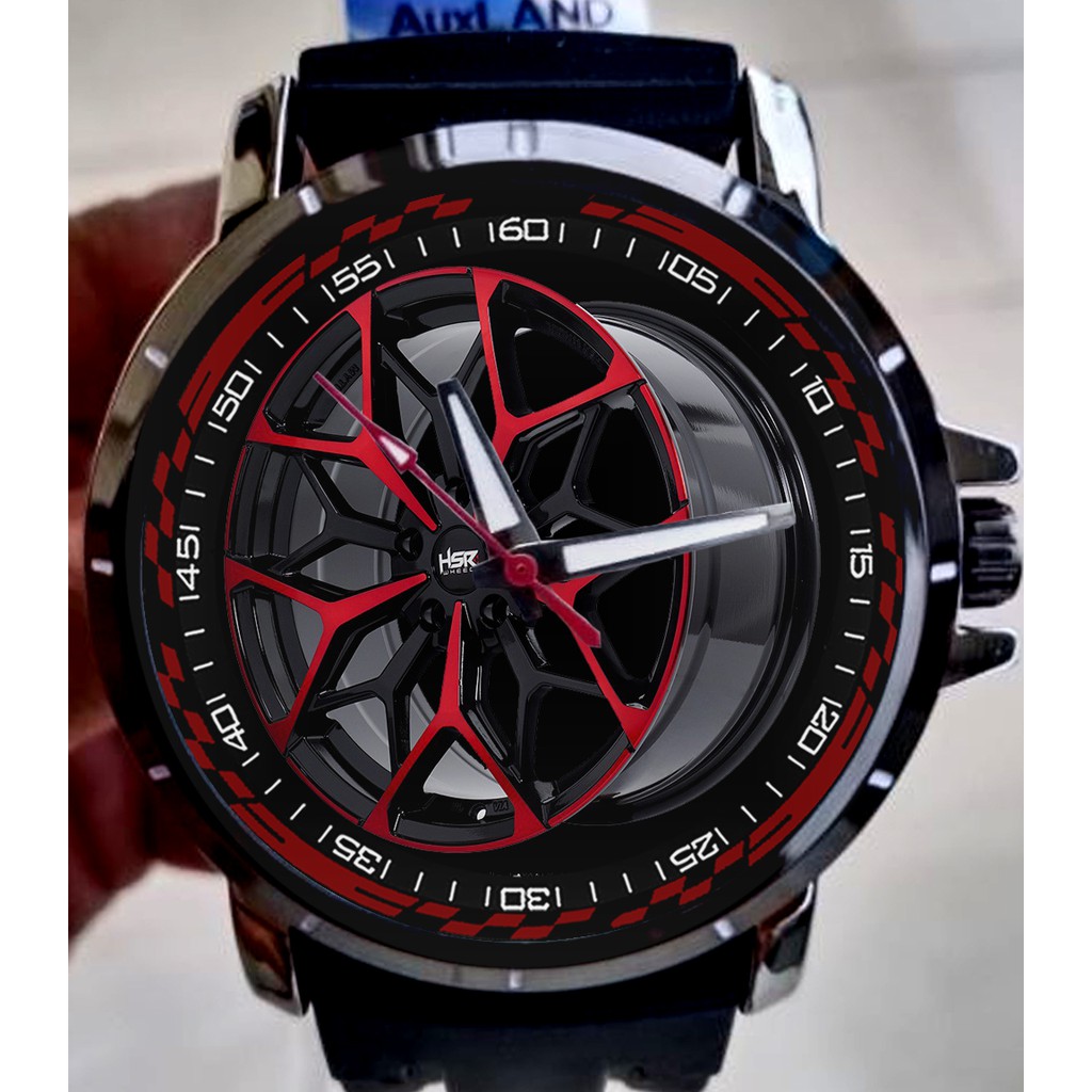 Jam Tangan Custom VELG HSR MERAH