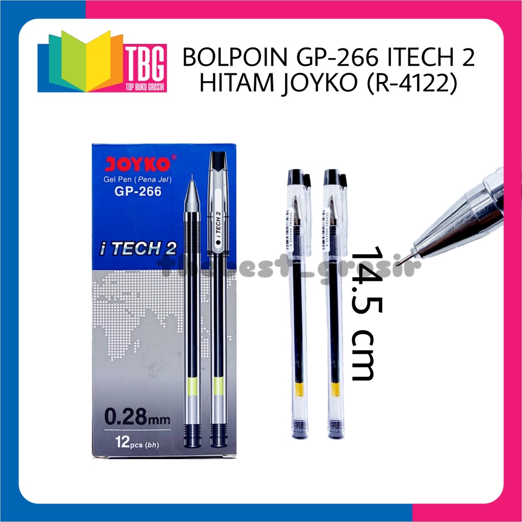 

1 PCS BALLPOINT GP-266 ITECH 2 HITAM JOYKO / BOLPEN / PENA / PULPEN JOYKO (R-4122)