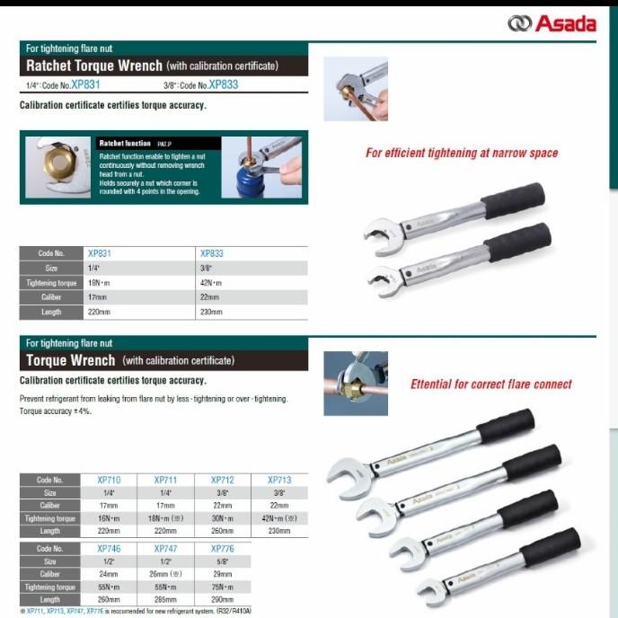 Kagi Kunci Torsi Ac Asada 1/4"+3/8"Terlaris Best Quality