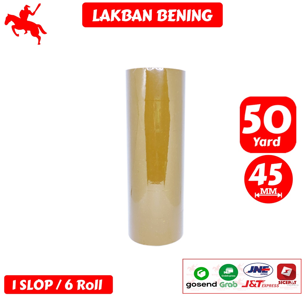 

Lakban OPP Tape / Lakban Coklat KSATRIA Tape 50 Yard (1 Slop)