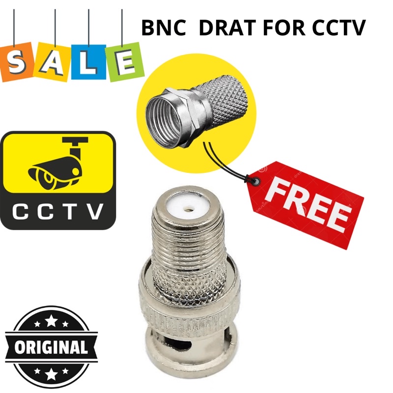 Connector jack BNC drat plus ring F