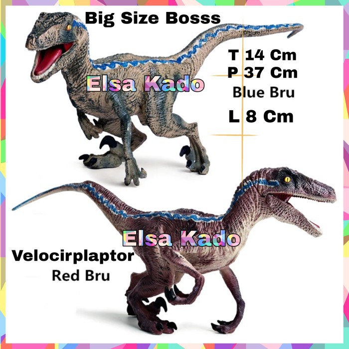 Jual Dinosaurus Velociraptor Action Figure Blue Raptor Mainan Shopee Indonesia