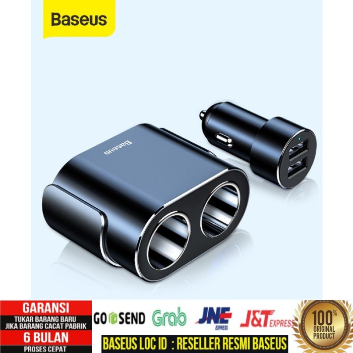 Car Charger Baseus Charger Mobil USB Dual Port