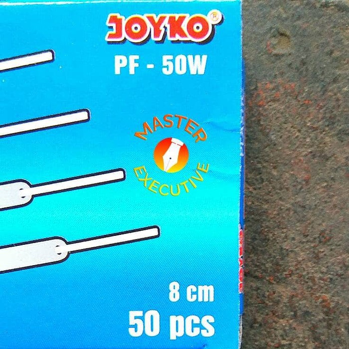 [Pak - 50 Buah] Joyko Paper Fasteners White / Acco Fastener Snel Hekter Putih PF-50W