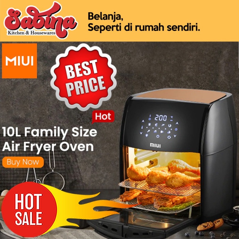 Air Fryer Oven Mesin Penggoreng Udara Tanpa Minyak 10 Liter 1800W Xmi