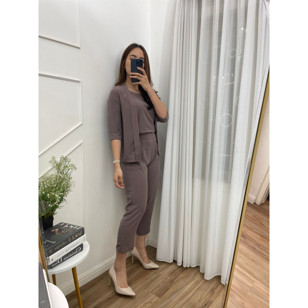 GBY CLOTHING - MARSHA ONE SET-BURGUNDY