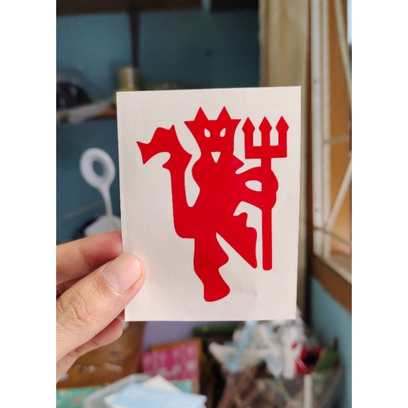 

stiker red devil custom cutting stiker murah