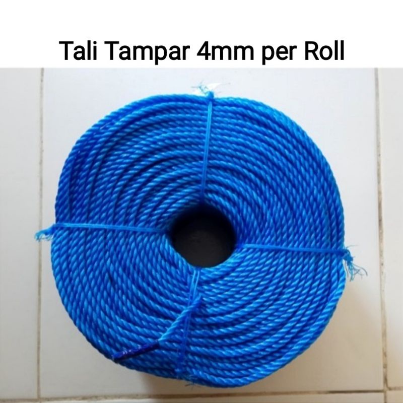 

Tali Tampar Plastik 4mm per Roll / Tali ikat , Tali Tambang Plastik, Tali Jemuran senar 4 mm
