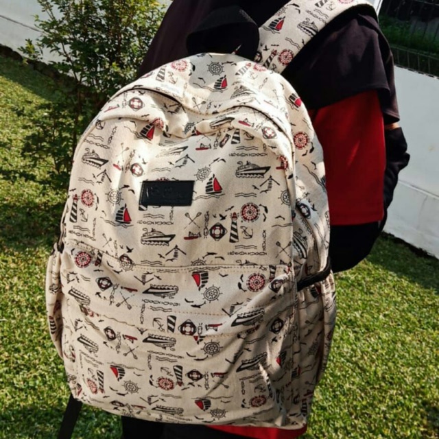 Ransel Kanvas Cyra (Bulan) - My Qeena