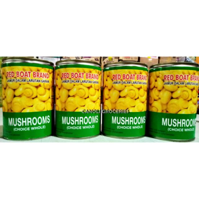 

Jamur Kaleng II Mushroom REB BOAT BRAND 425 GR