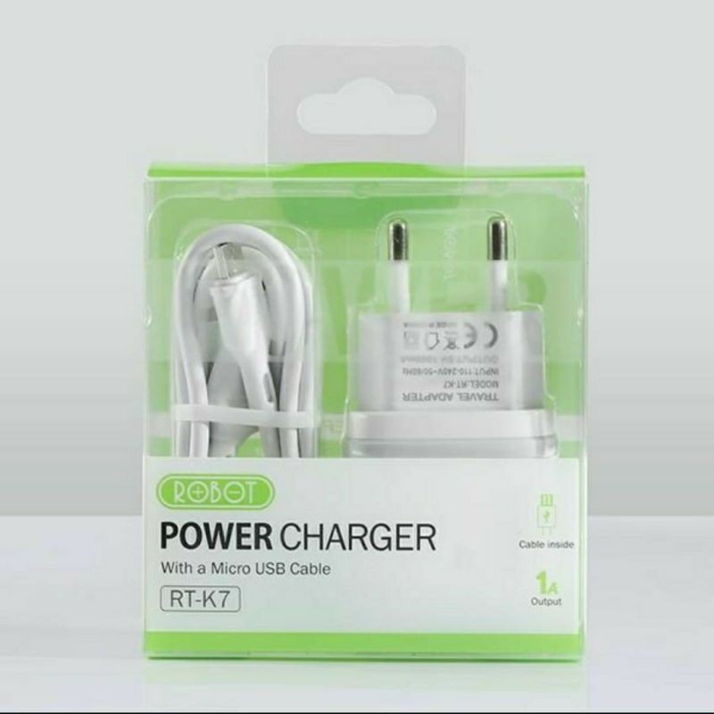 Adaptor Charger HP / Tensimeter Micro USB Original Robot Bonus Kabel