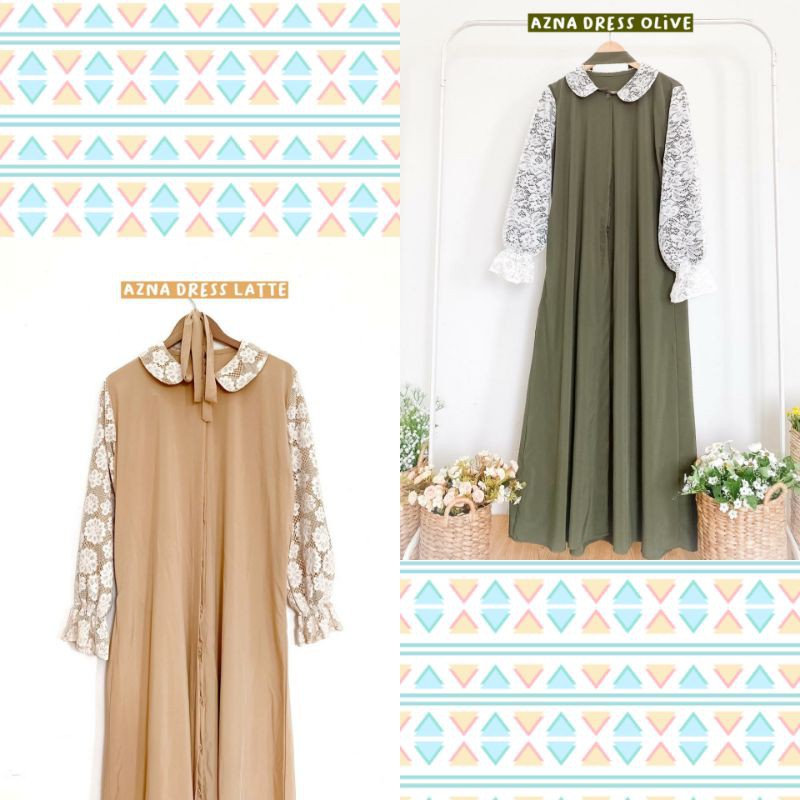 AZNA ABAYA TERBARU LOCANA LABEL - DRESS CASUAL/ABAYA/RESELLER RESMI