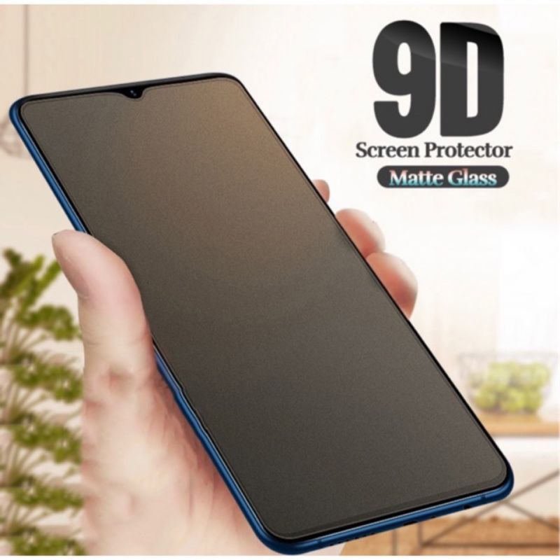 Matte Glass 9H Full Layar Oppo A3s A5s A1 A1k A11 A11k A3 A5 A7 A7x A8 A9 A9x