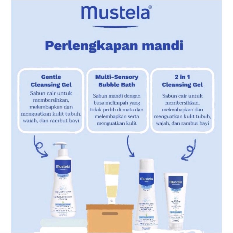 Mustela gel lavant cleansing gel 200ml