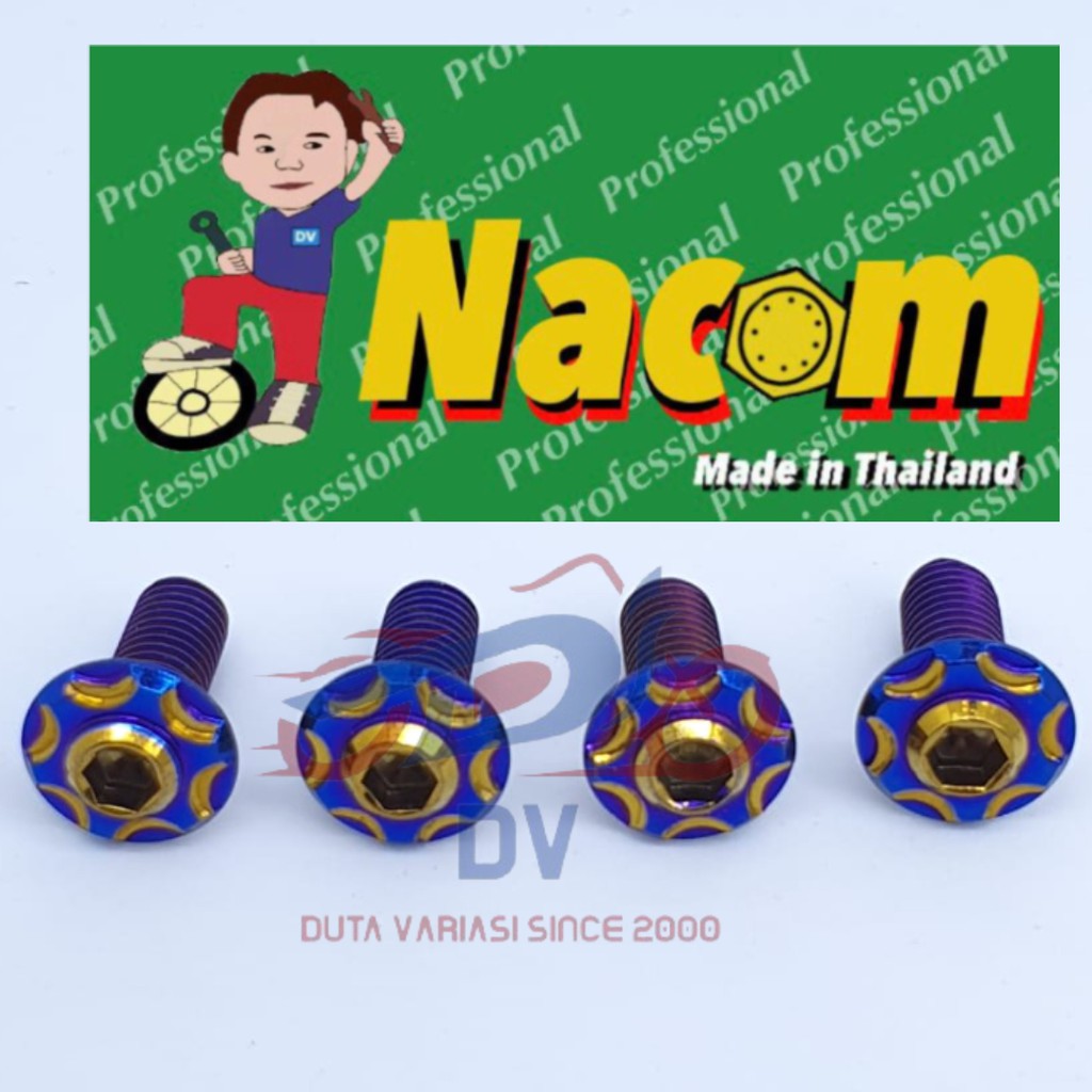 NACOM Baut Probolt Cakram YAMAHA ( HONDA YANG PAKAI CAKRAM VARIASI )