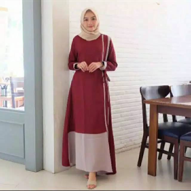 RALINE MAXI MAXY DRESS GAMIS WANITA