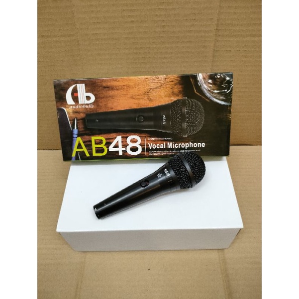 MICROPHONE - MIC KABEL AUDIOBULL AB48 VOKAL DYNAMIC ORIGINAL