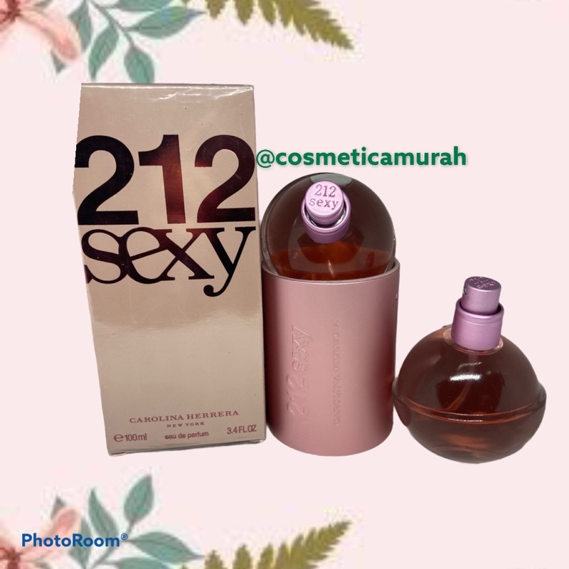 [ 100 ml ] eau da parfume 212 sexy carolina herrera / parfume 212 sexy isi 2 x 50 ml