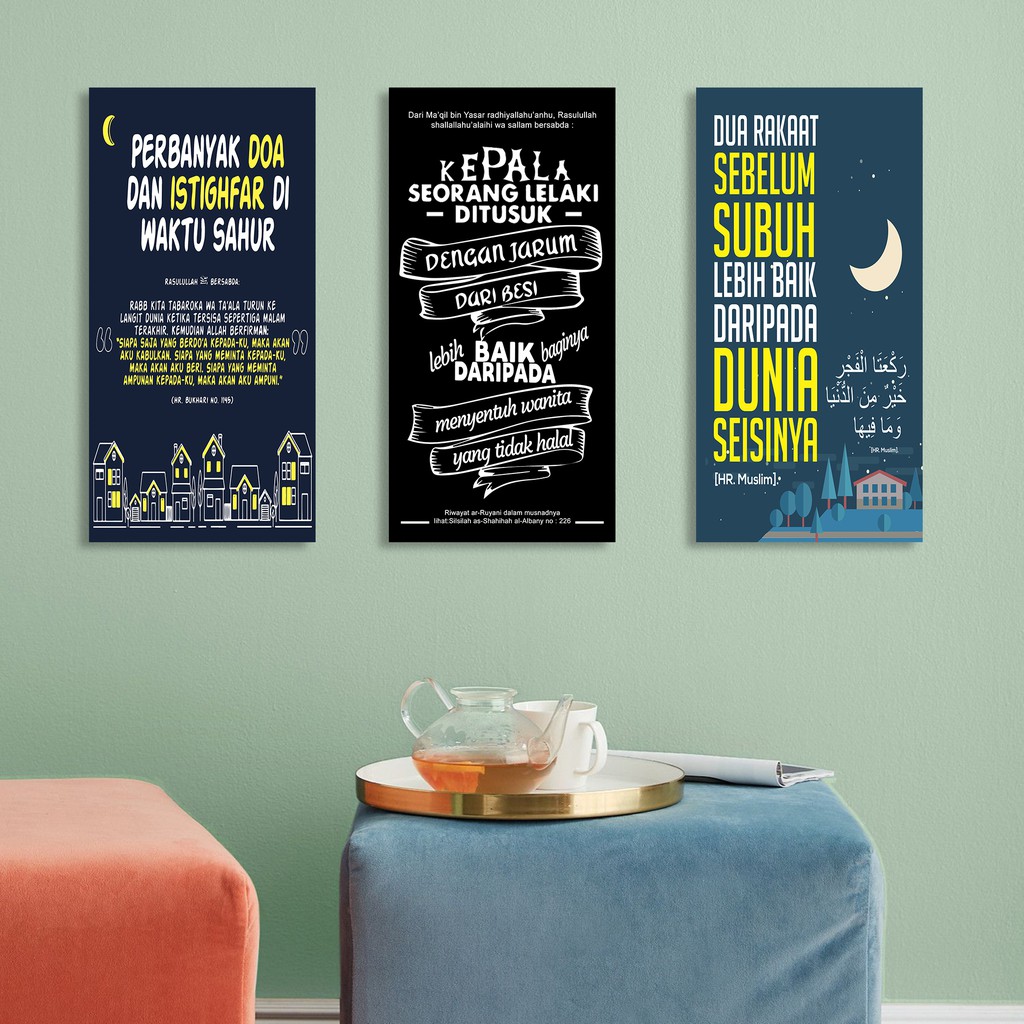 Kamilastorindo Dekorasi Rumah Poster Kayu Hiasan Pajangan Dinding Islamic Quotes  Project5 1530