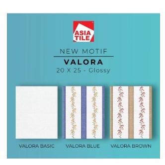 VALORA GLOSSY UK.20X25 DINDING LANTAI KERAMIK ASIA TILE