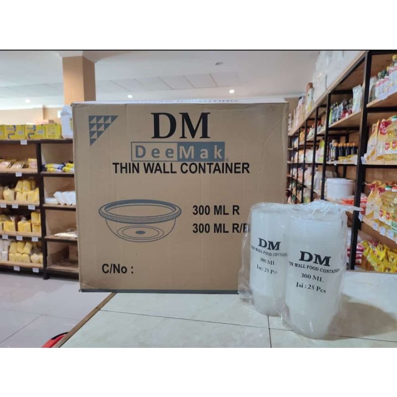 Thin Wall Container Cup Plastik Cup Salad Cup 300ml Cup DM DeeMak